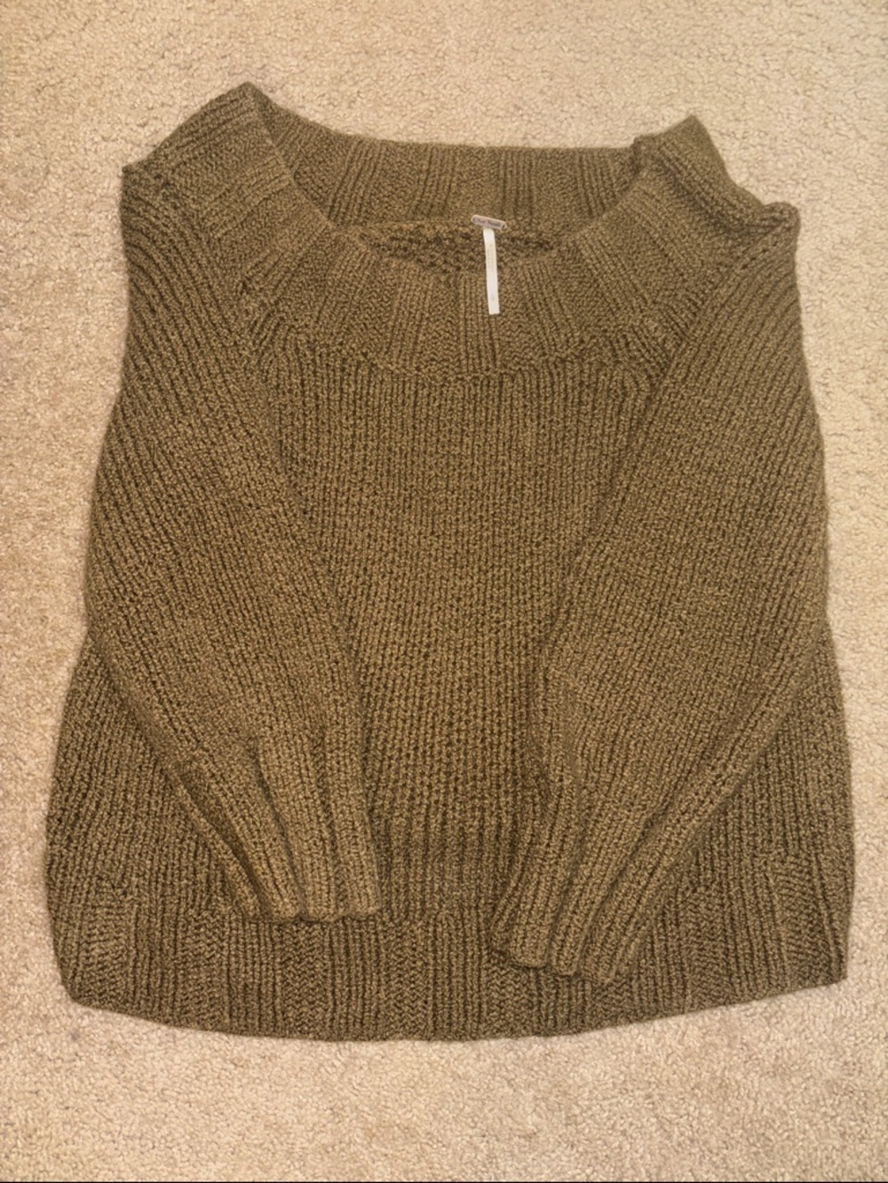 Cozy Olive Knit Sweater